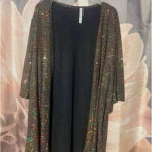 Sequin Black oversized dress jacket